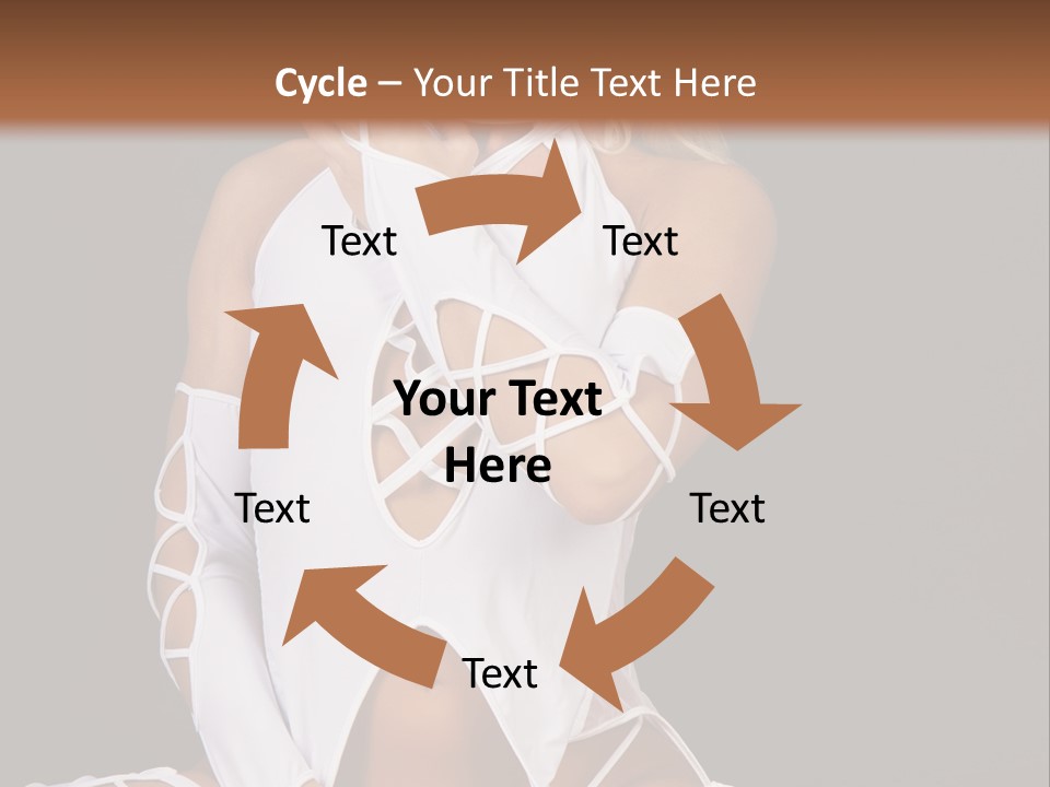 A Woman In White Lingerie Sitting On The Floor PowerPoint Template