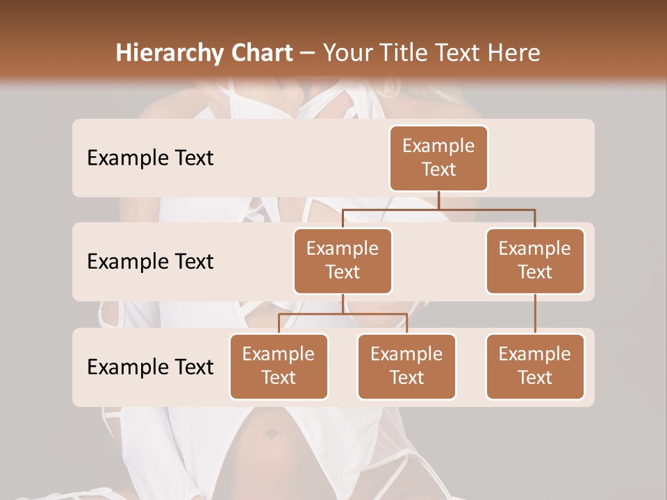 A Woman In White Lingerie Sitting On The Floor PowerPoint Template