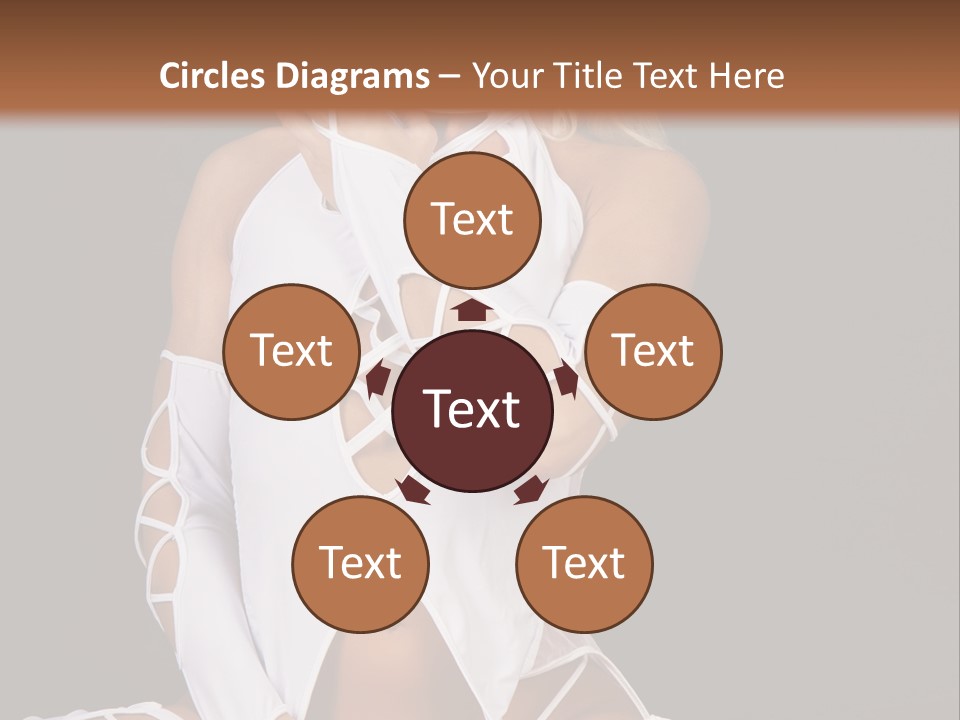 A Woman In White Lingerie Sitting On The Floor PowerPoint Template