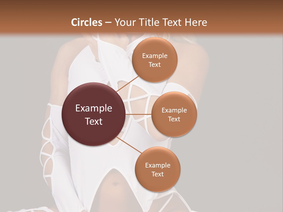 A Woman In White Lingerie Sitting On The Floor PowerPoint Template