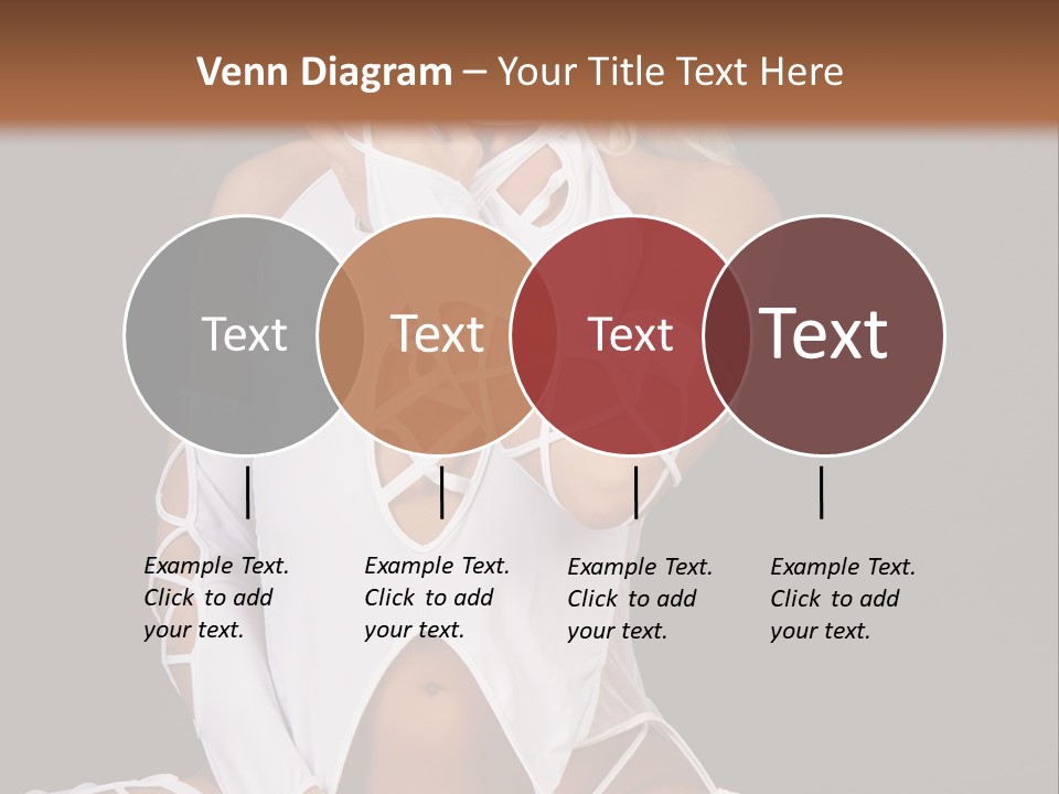 A Woman In White Lingerie Sitting On The Floor PowerPoint Template