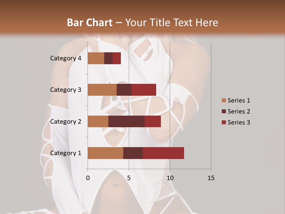 A Woman In White Lingerie Sitting On The Floor PowerPoint Template