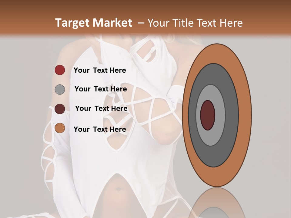 A Woman In White Lingerie Sitting On The Floor PowerPoint Template