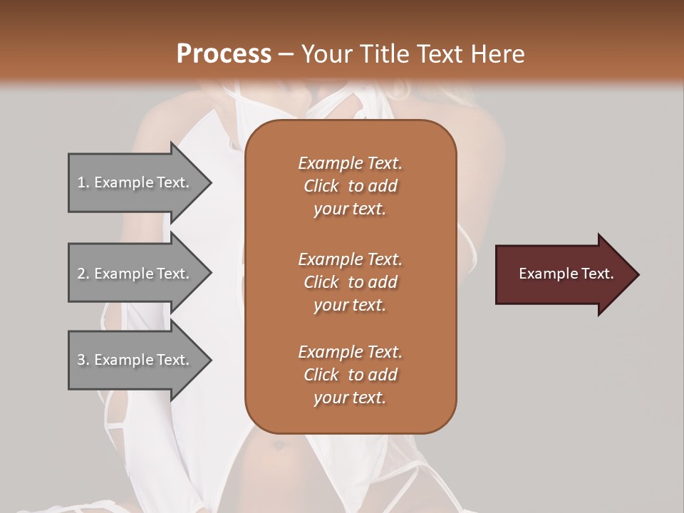 A Woman In White Lingerie Sitting On The Floor PowerPoint Template