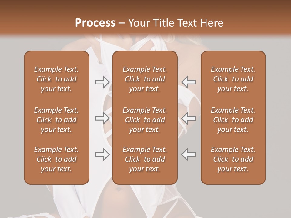 A Woman In White Lingerie Sitting On The Floor PowerPoint Template