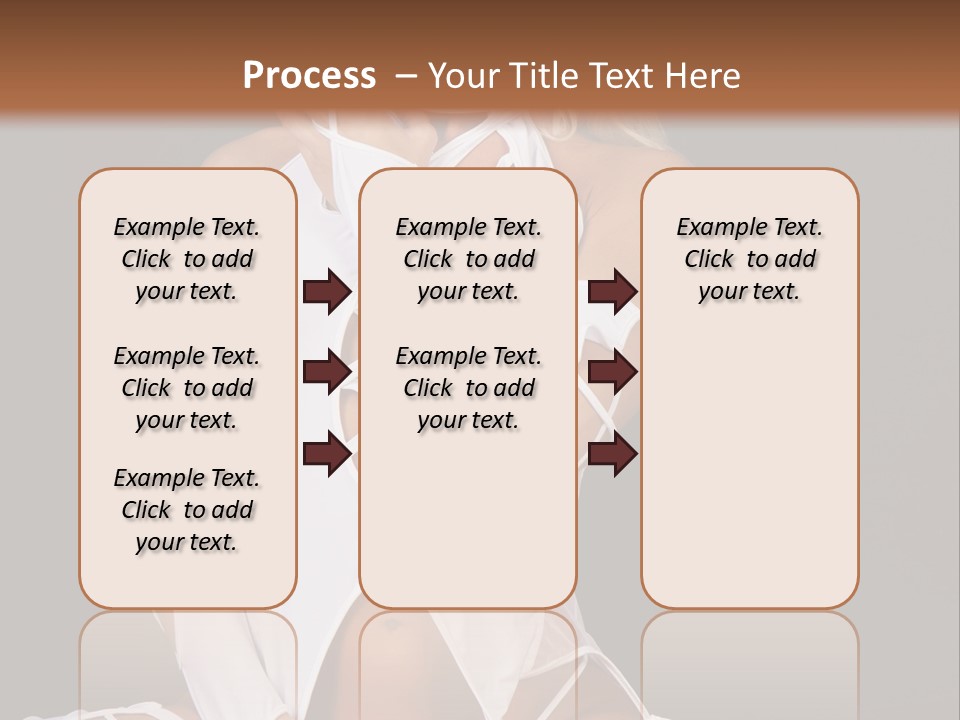 A Woman In White Lingerie Sitting On The Floor PowerPoint Template