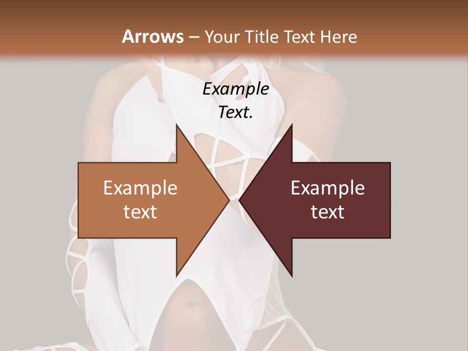 A Woman In White Lingerie Sitting On The Floor PowerPoint Template