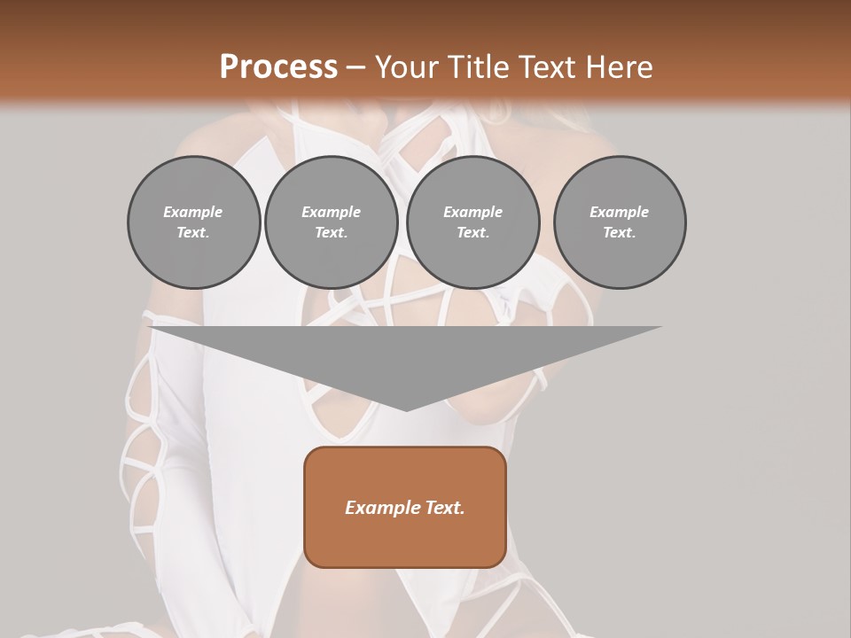 A Woman In White Lingerie Sitting On The Floor PowerPoint Template