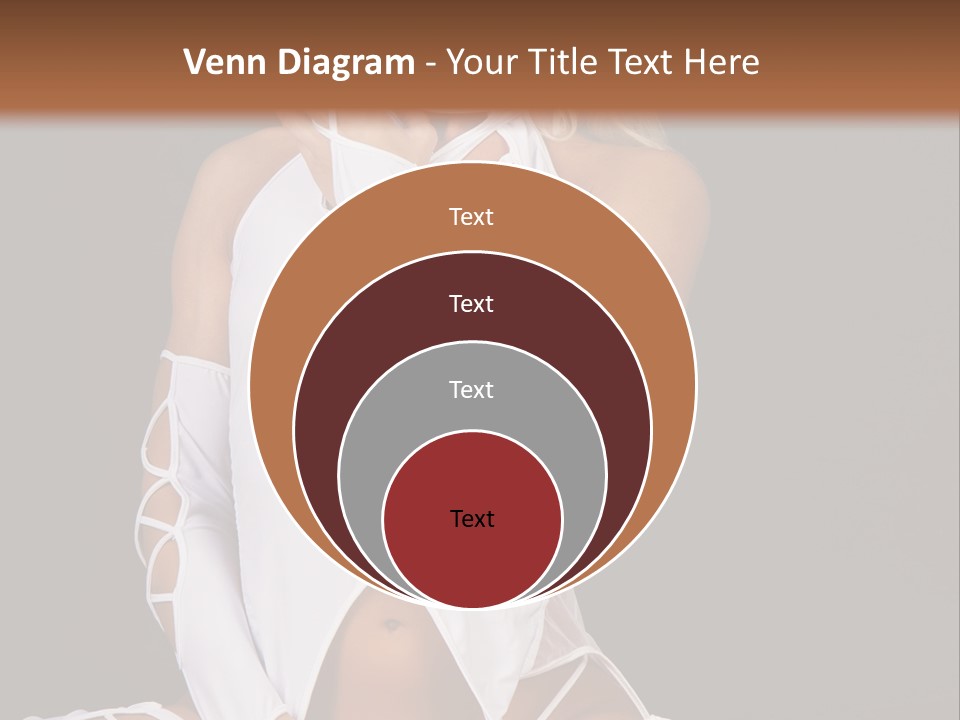 A Woman In White Lingerie Sitting On The Floor PowerPoint Template