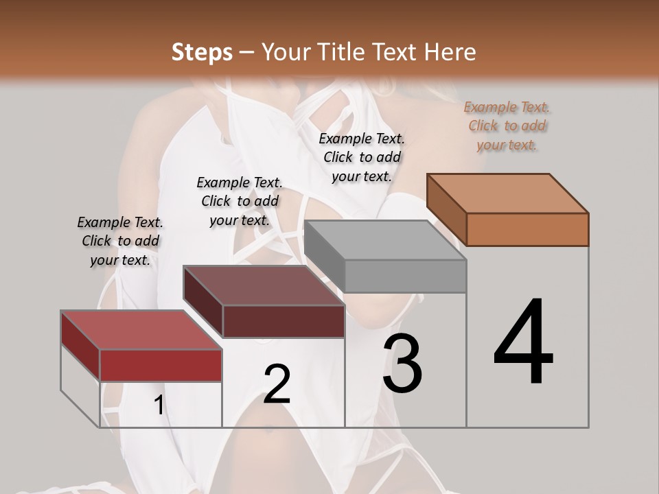 A Woman In White Lingerie Sitting On The Floor PowerPoint Template