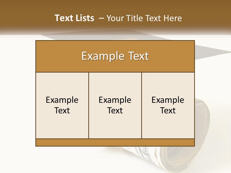 A Graduation Cap Sitting On Top Of A Stack Of Money PowerPoint Template