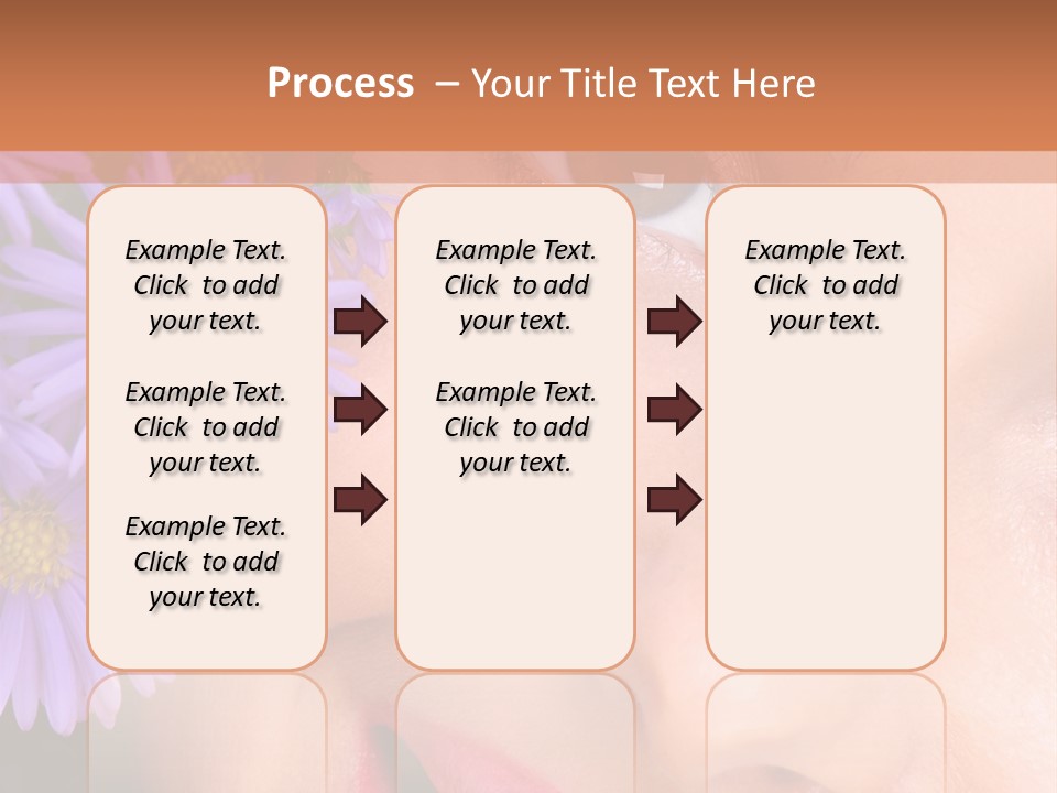 A Woman With Purple Flowers In Her Hair PowerPoint Template