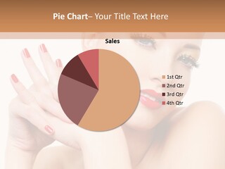 A Woman With Red Nails And A Red Manicure PowerPoint Template