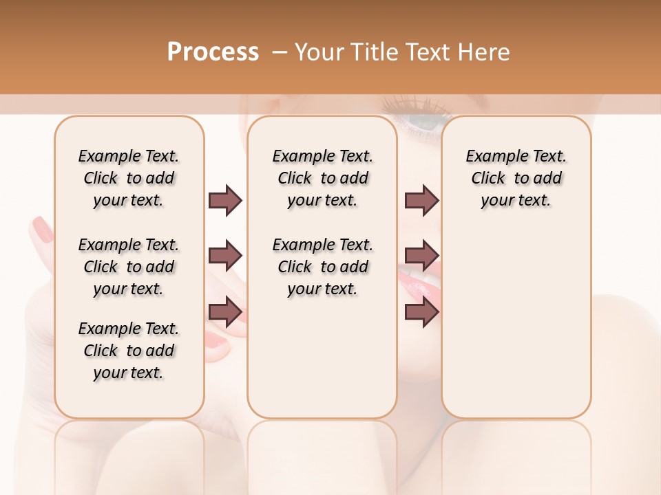 A Woman With Red Nails And A Red Manicure PowerPoint Template