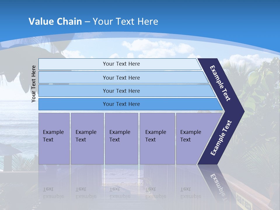 A Wooden Bridge Leading To The Beach Powerpoint Template PowerPoint Template