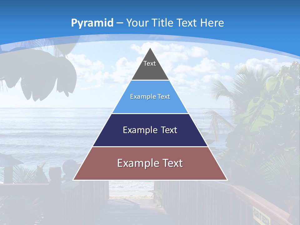 A Wooden Bridge Leading To The Beach Powerpoint Template PowerPoint Template