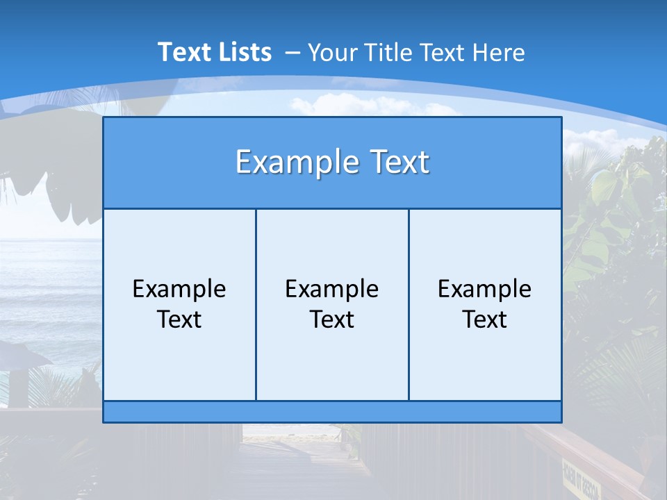 A Wooden Bridge Leading To The Beach Powerpoint Template PowerPoint Template
