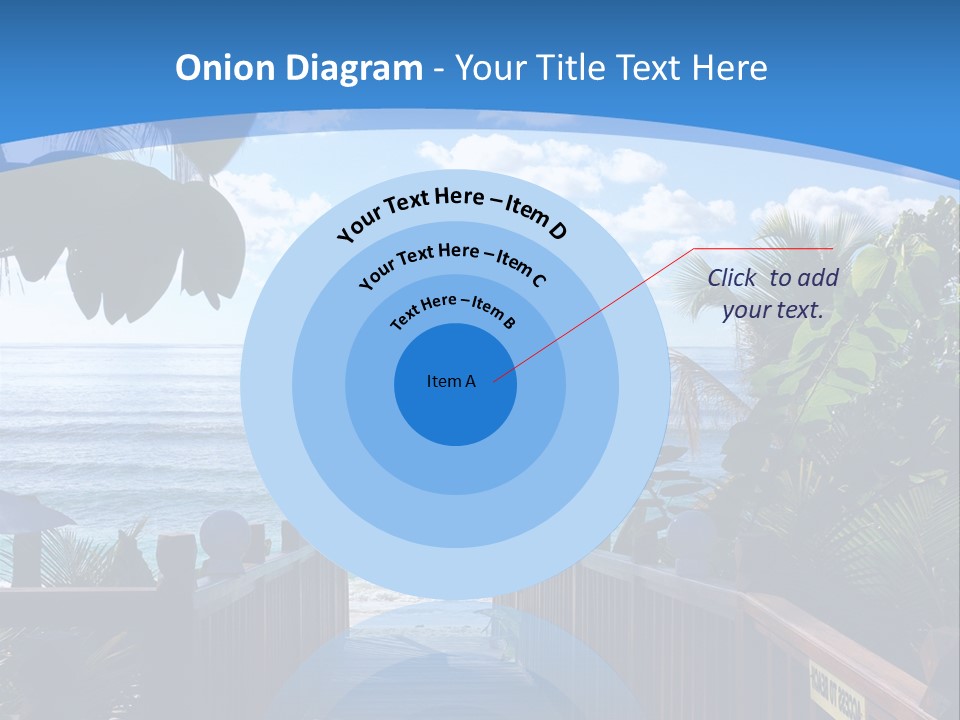 A Wooden Bridge Leading To The Beach Powerpoint Template PowerPoint Template