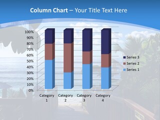 A Wooden Bridge Leading To The Beach Powerpoint Template PowerPoint Template