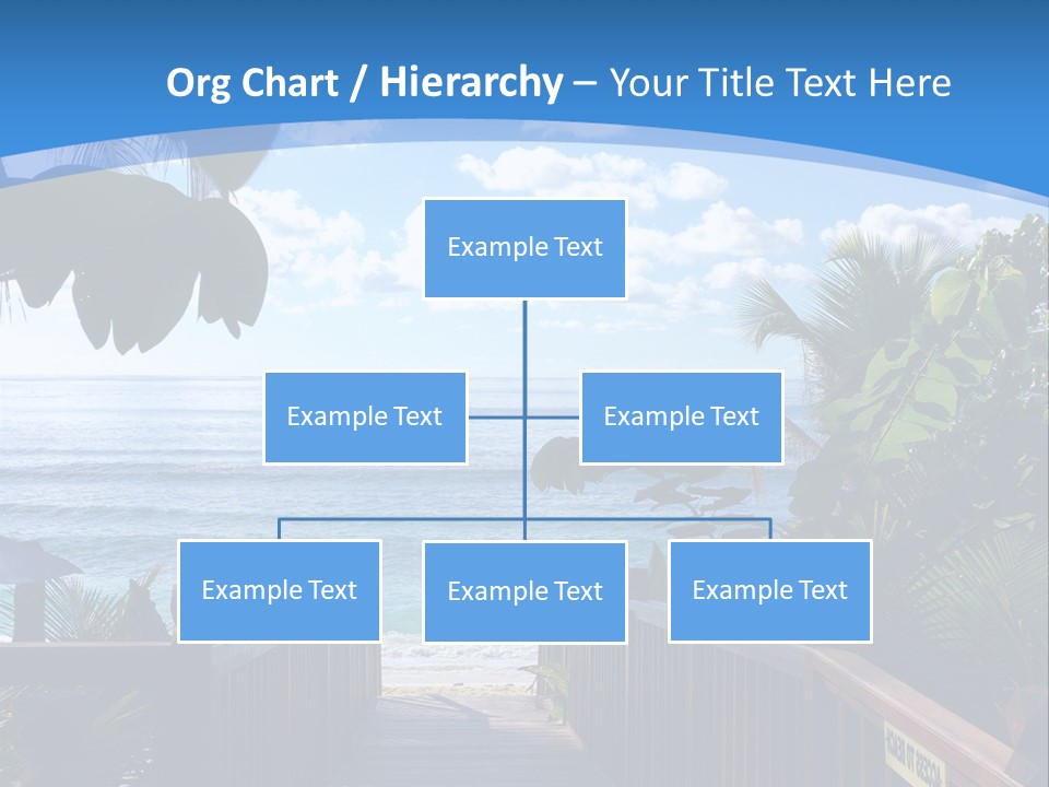 A Wooden Bridge Leading To The Beach Powerpoint Template PowerPoint Template