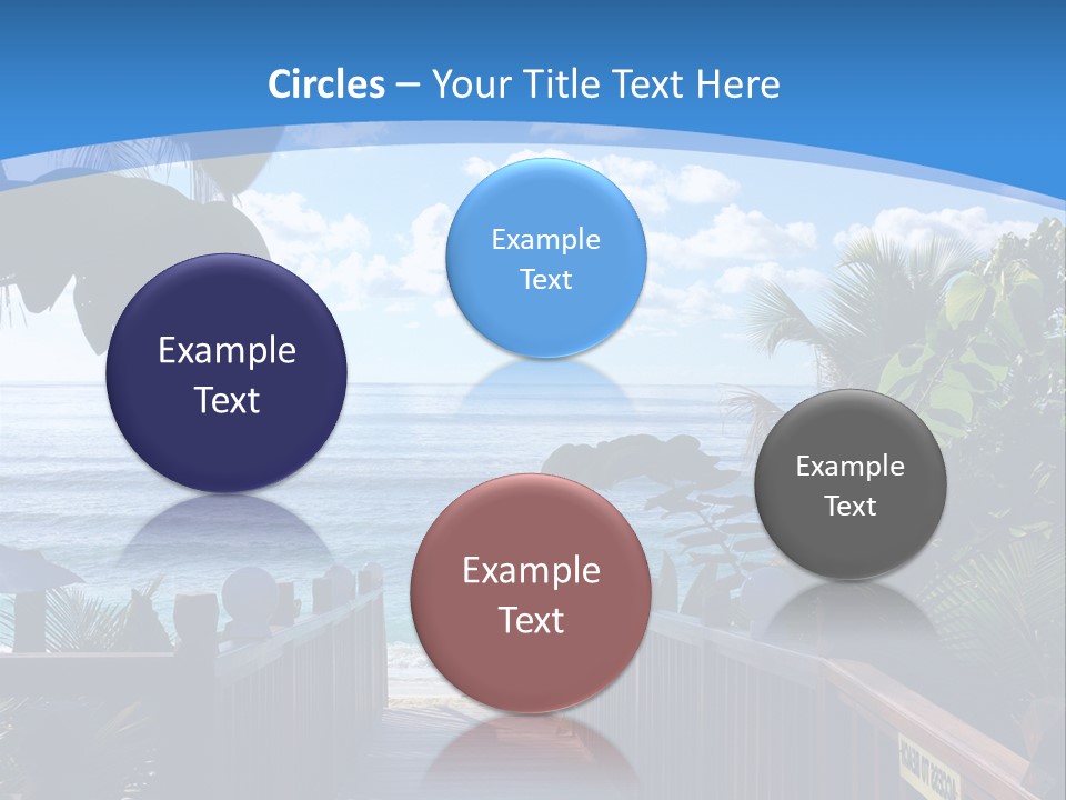 A Wooden Bridge Leading To The Beach Powerpoint Template PowerPoint Template