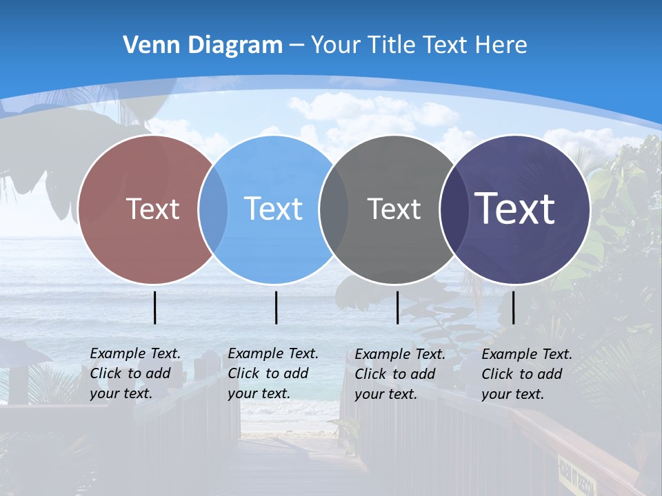A Wooden Bridge Leading To The Beach Powerpoint Template PowerPoint Template