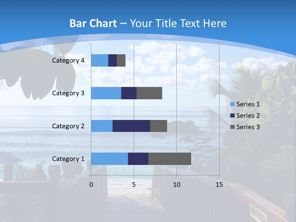 A Wooden Bridge Leading To The Beach Powerpoint Template PowerPoint Template