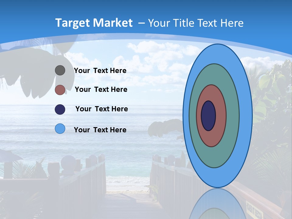 A Wooden Bridge Leading To The Beach Powerpoint Template PowerPoint Template