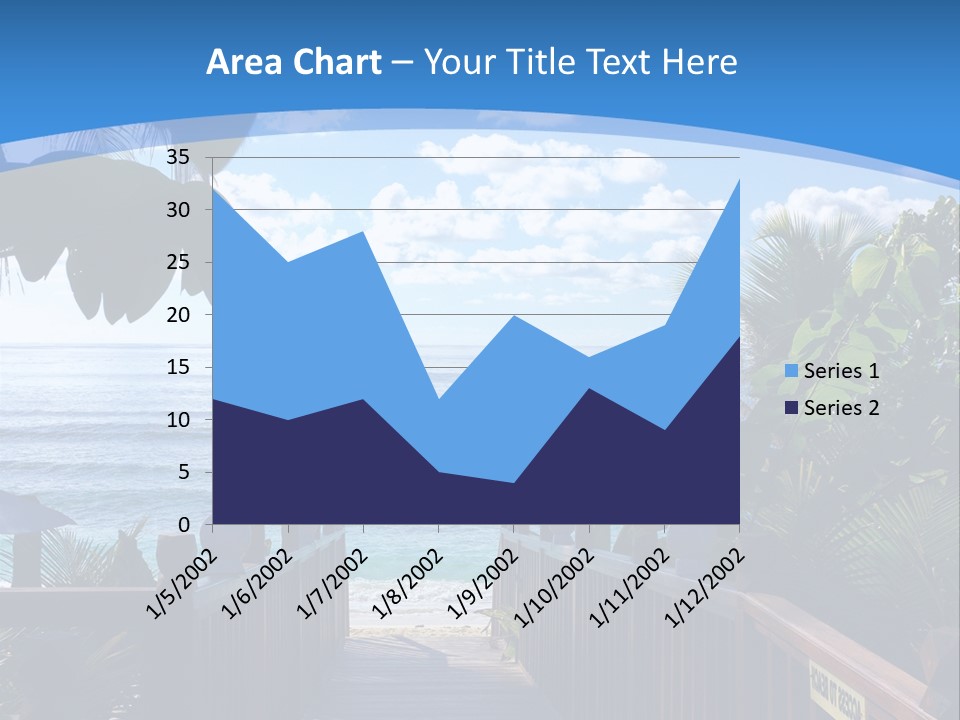 A Wooden Bridge Leading To The Beach Powerpoint Template PowerPoint Template
