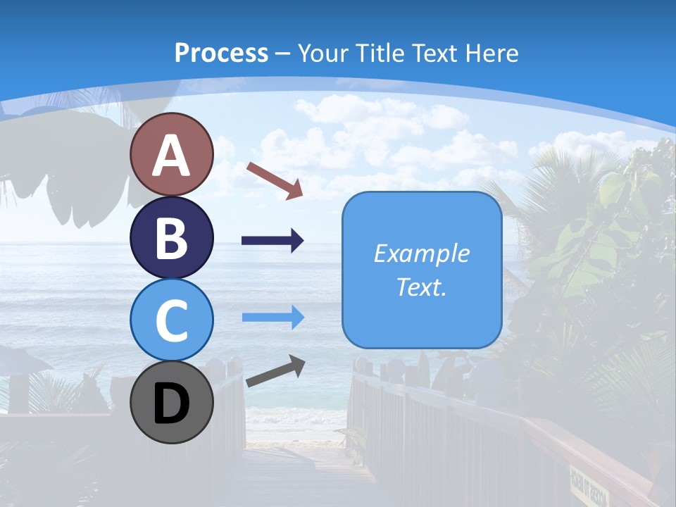 A Wooden Bridge Leading To The Beach Powerpoint Template PowerPoint Template