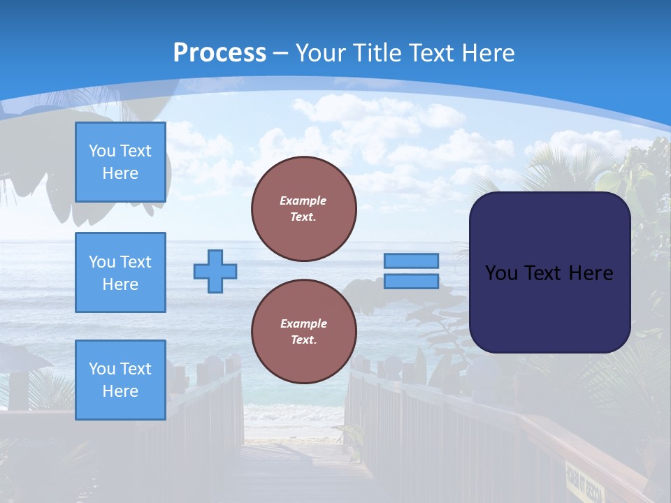A Wooden Bridge Leading To The Beach Powerpoint Template PowerPoint Template