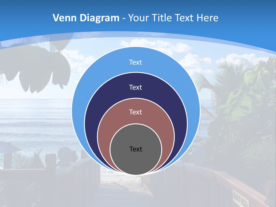 A Wooden Bridge Leading To The Beach Powerpoint Template PowerPoint Template