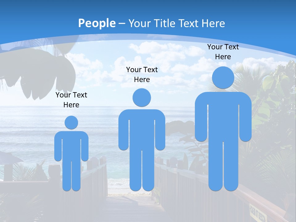 A Wooden Bridge Leading To The Beach Powerpoint Template PowerPoint Template