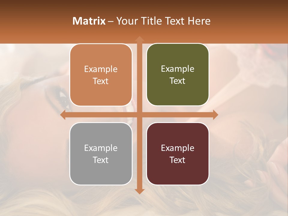 A Beautiful Woman Laying On Top Of A Bed PowerPoint Template