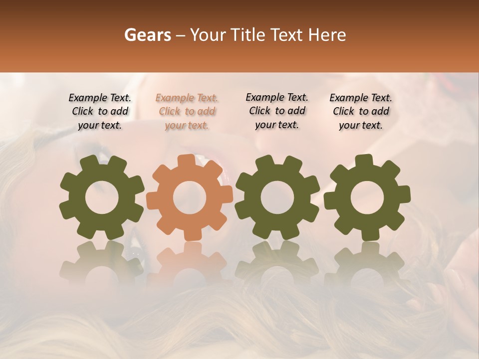 A Beautiful Woman Laying On Top Of A Bed PowerPoint Template