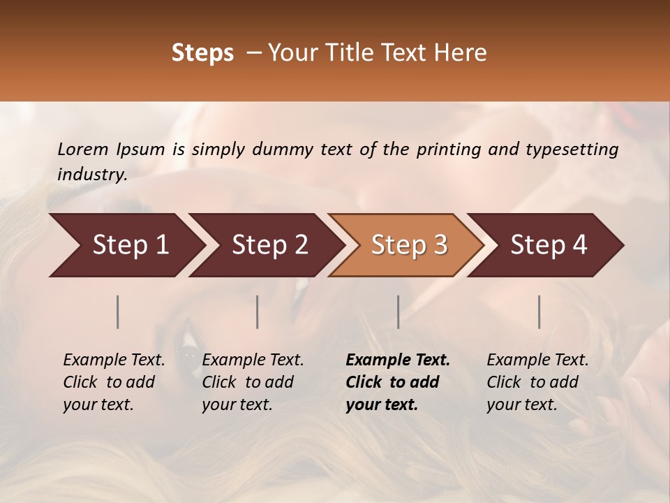 A Beautiful Woman Laying On Top Of A Bed PowerPoint Template