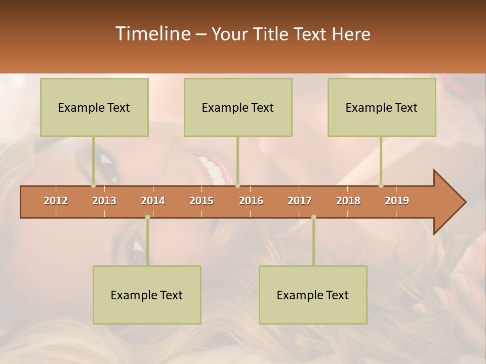 A Beautiful Woman Laying On Top Of A Bed PowerPoint Template