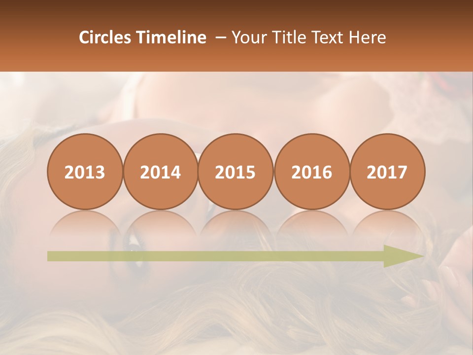 A Beautiful Woman Laying On Top Of A Bed PowerPoint Template