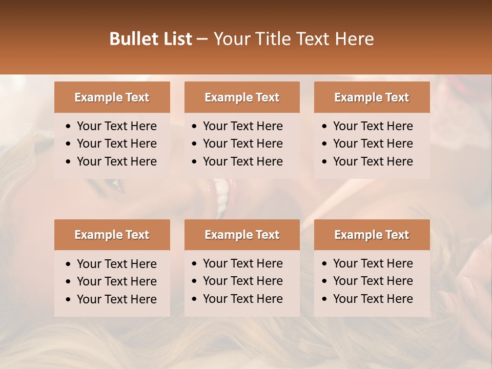 A Beautiful Woman Laying On Top Of A Bed PowerPoint Template