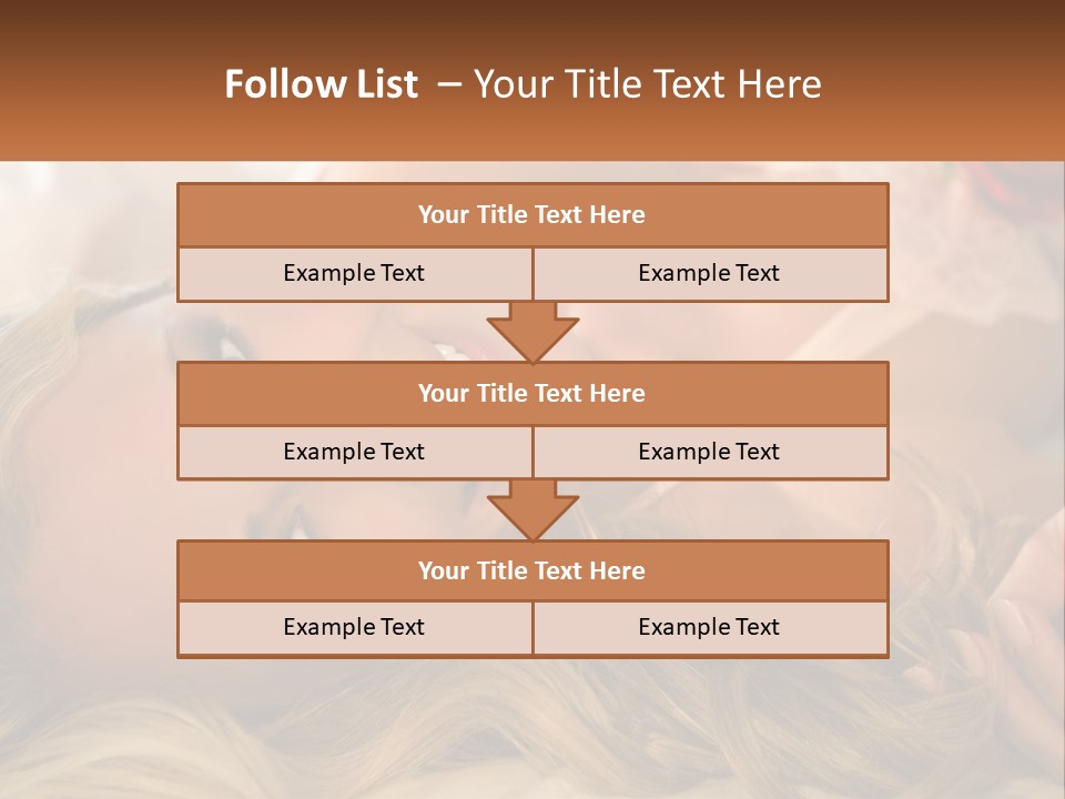 A Beautiful Woman Laying On Top Of A Bed PowerPoint Template