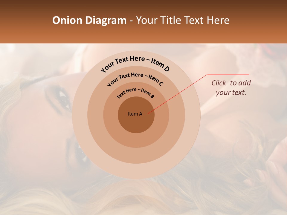 A Beautiful Woman Laying On Top Of A Bed PowerPoint Template