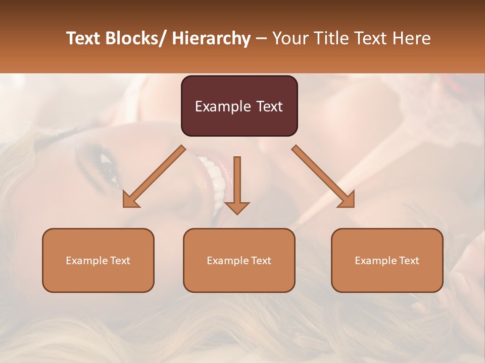 A Beautiful Woman Laying On Top Of A Bed PowerPoint Template