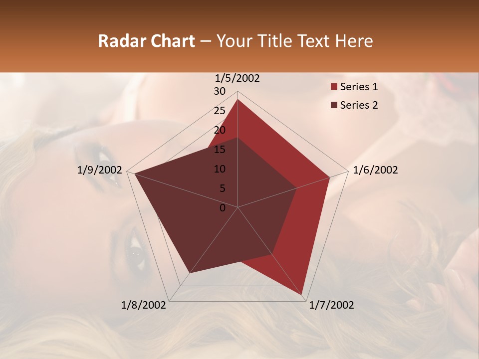 A Beautiful Woman Laying On Top Of A Bed PowerPoint Template