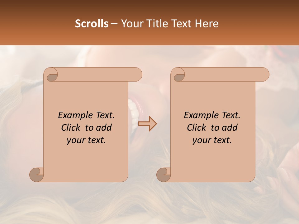 A Beautiful Woman Laying On Top Of A Bed PowerPoint Template