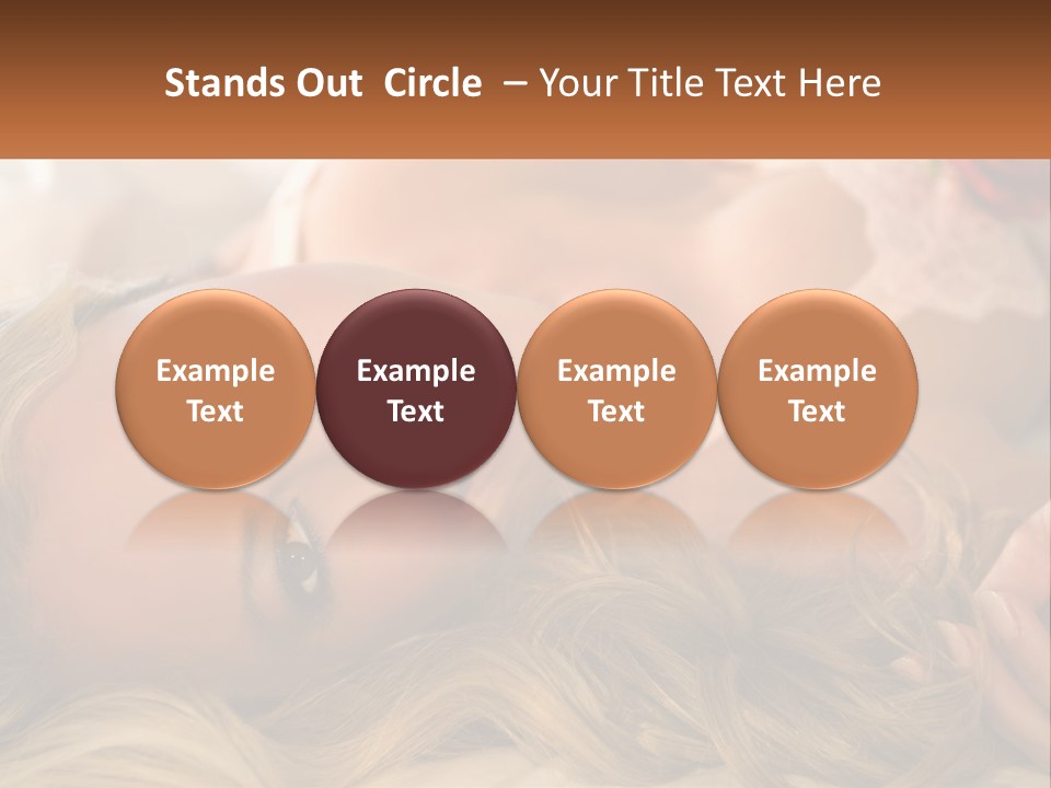 A Beautiful Woman Laying On Top Of A Bed PowerPoint Template