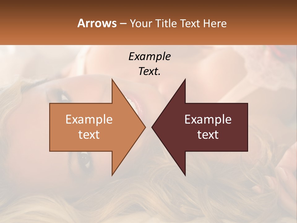 A Beautiful Woman Laying On Top Of A Bed PowerPoint Template