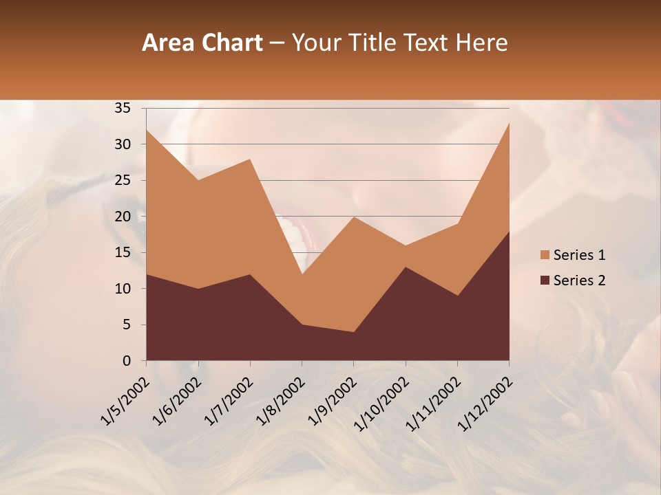 A Beautiful Woman Laying On Top Of A Bed PowerPoint Template
