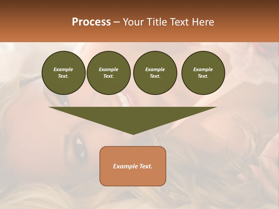 A Beautiful Woman Laying On Top Of A Bed PowerPoint Template