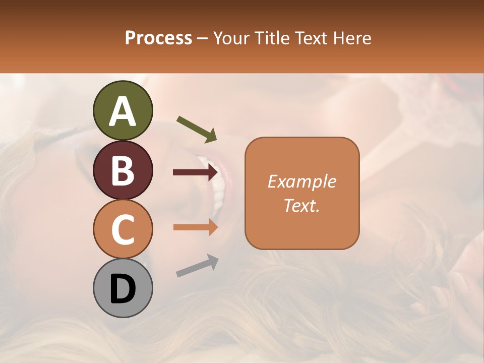 A Beautiful Woman Laying On Top Of A Bed PowerPoint Template