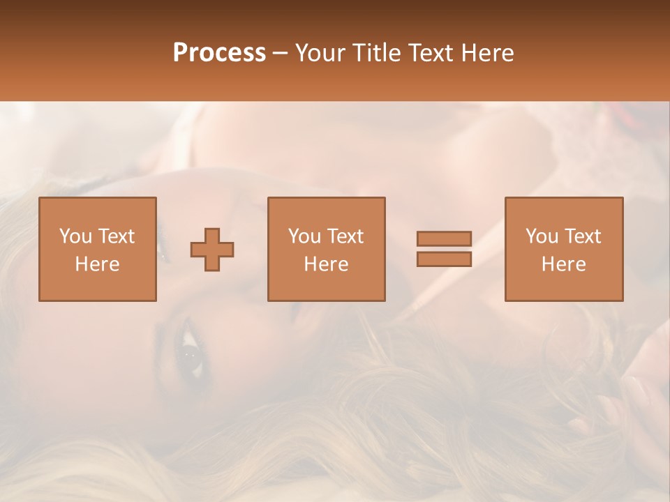 A Beautiful Woman Laying On Top Of A Bed PowerPoint Template